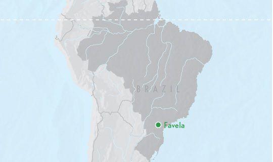 map favela